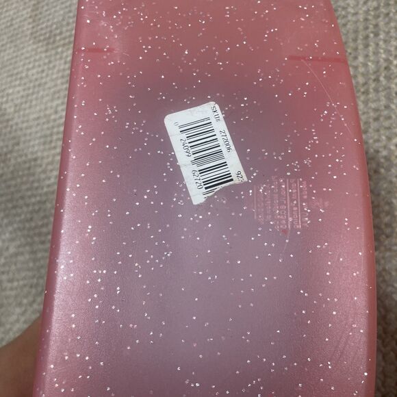 Caboodles Vintage Pink Glitter Makeup Case W/H Mirror Model #2720 Tray Y2K - Picture 7 of 9